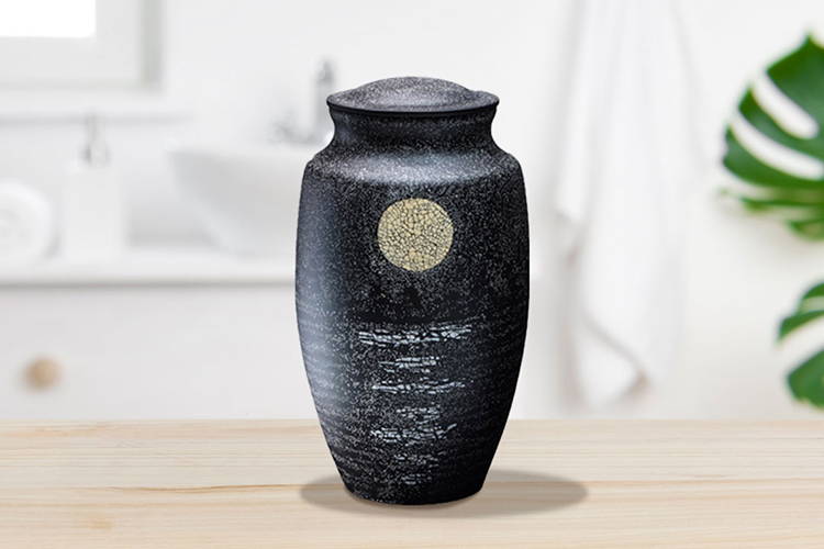 beautiful hand-painted handmade Color : 4 Guhui Urns Adult Funeral Urn ，Ceramics urn Cremation Urns suitable for a small amount of human or pet ashes With a spiral seal cover