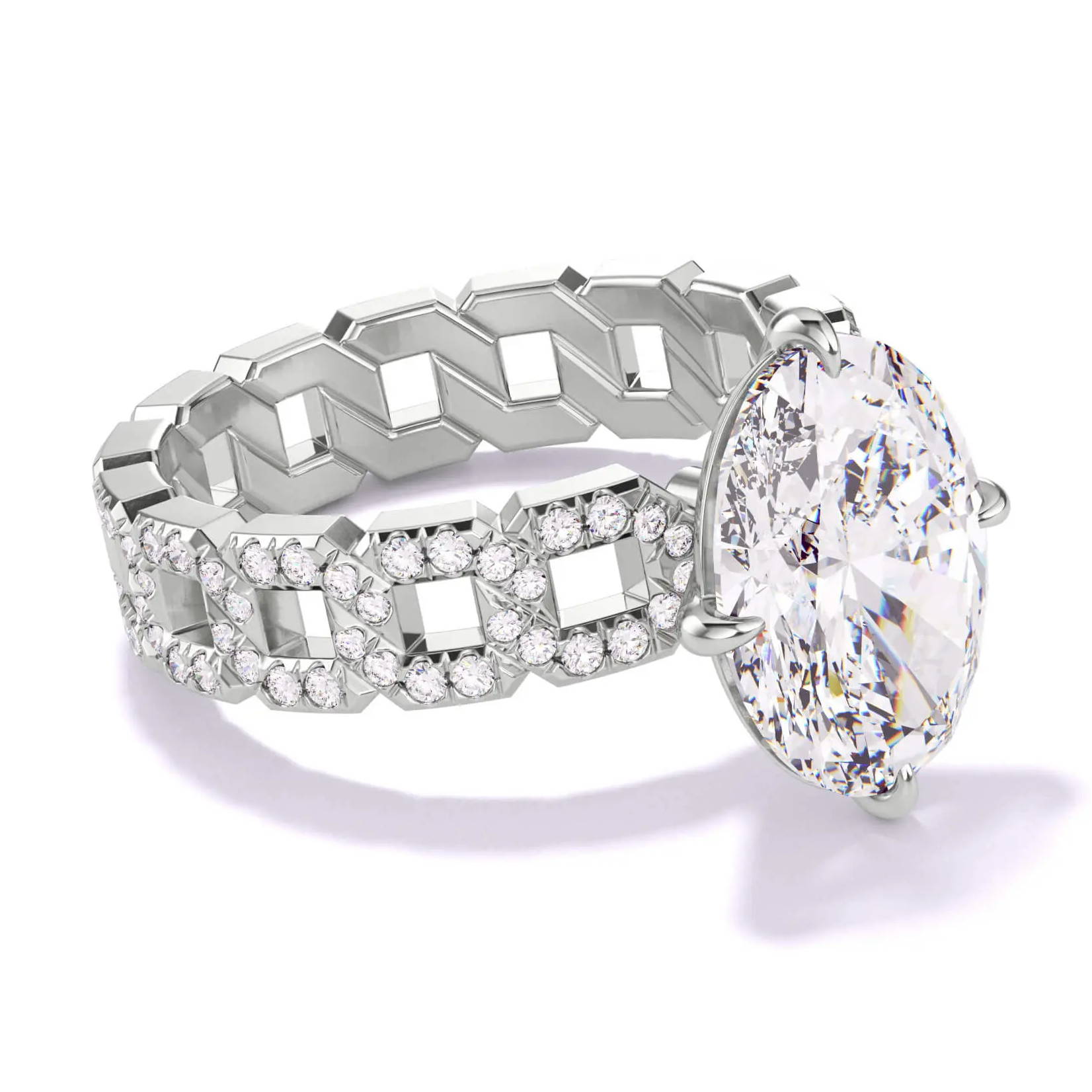 classic engagement ring style platinum solitaire