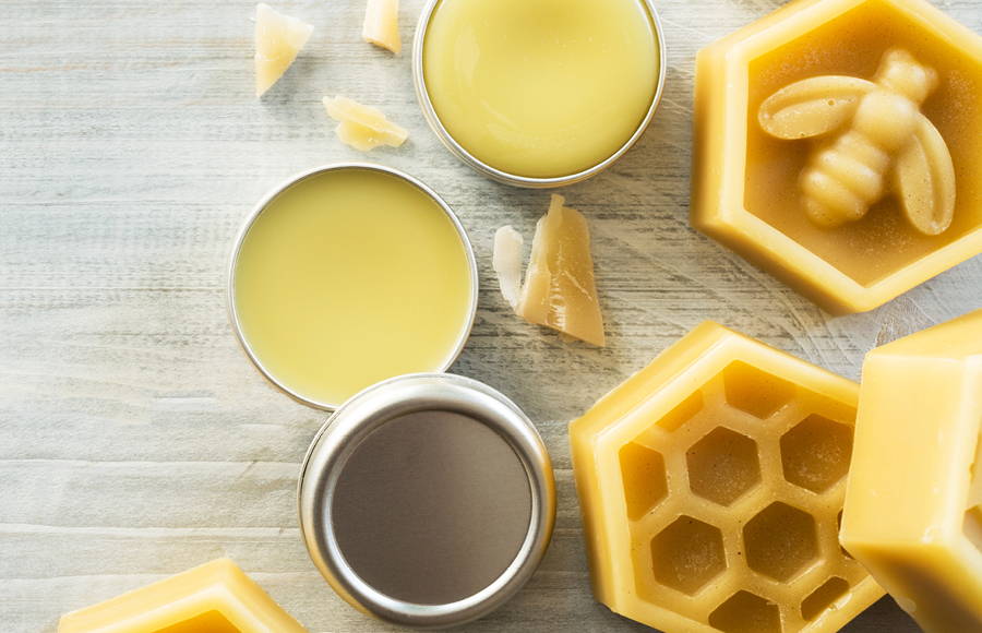 beeswax on table
