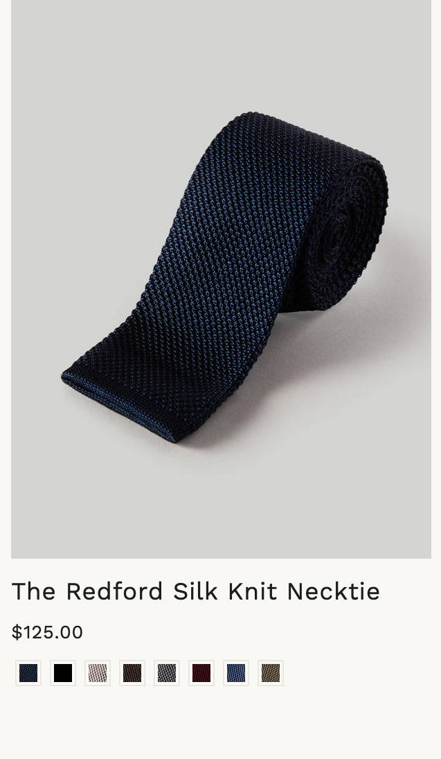 Redford Silk Knit Necktie