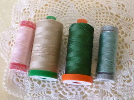 Spools of 30 wt Thread