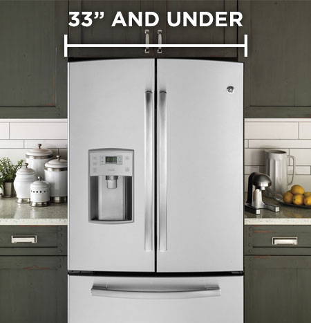 Bottom freezer refrigerators made for 33