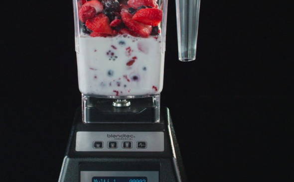 Blender with Fruit