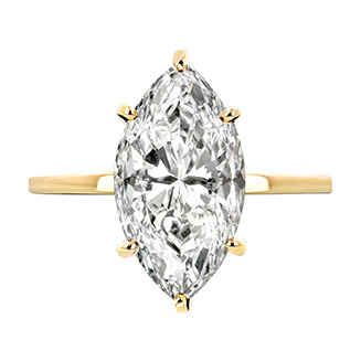 Marquise cut lab grown diamond