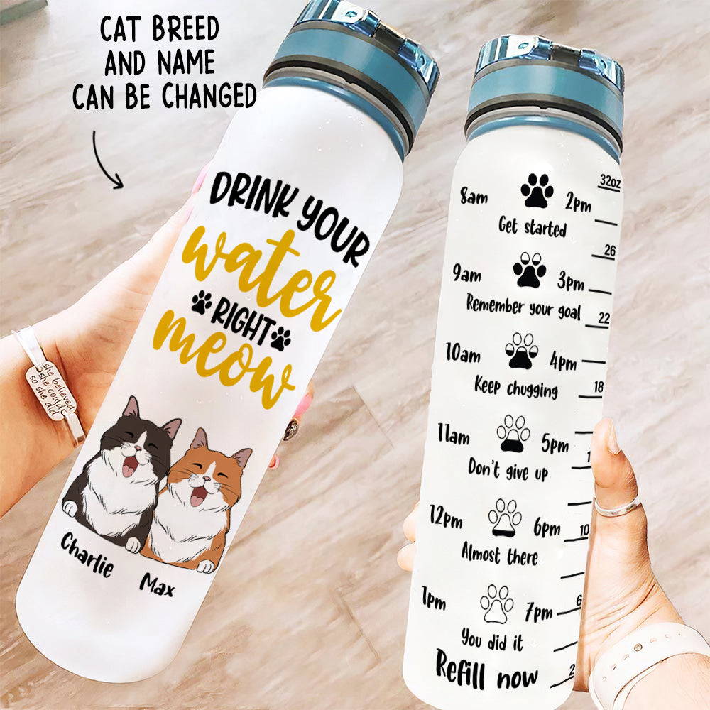 personalized water tracker bottle