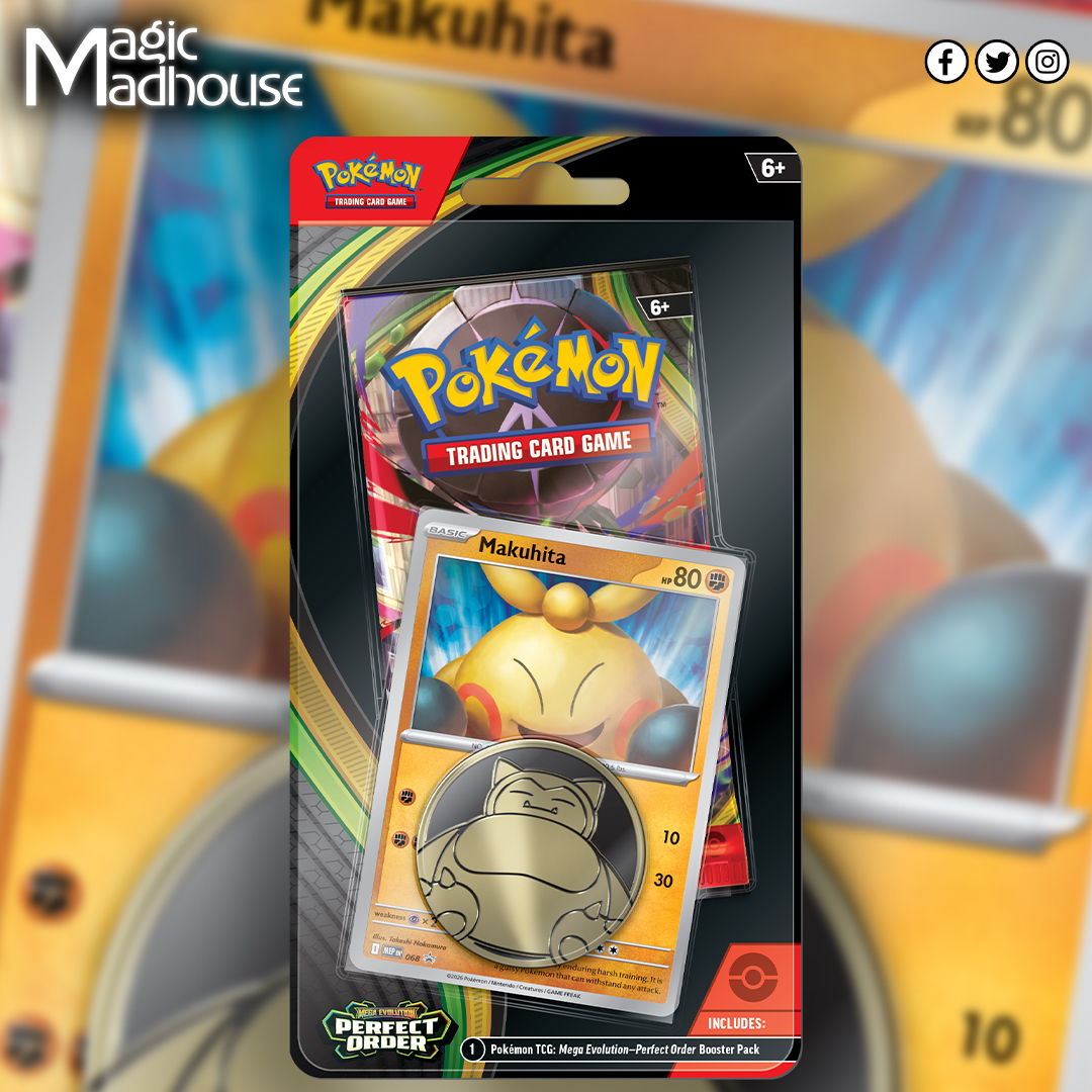 Pokémon trading card Perfect Order blister pack featuring Makuhita/