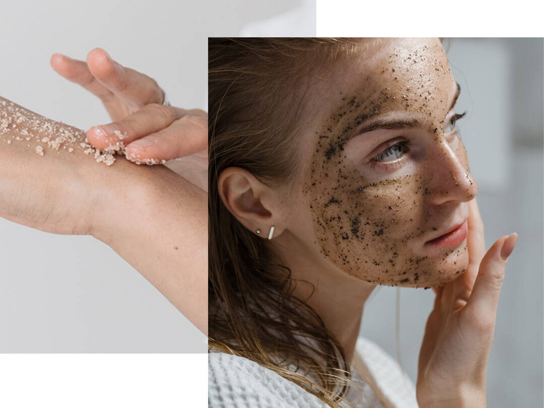Do-it-yourself peeling for face and body