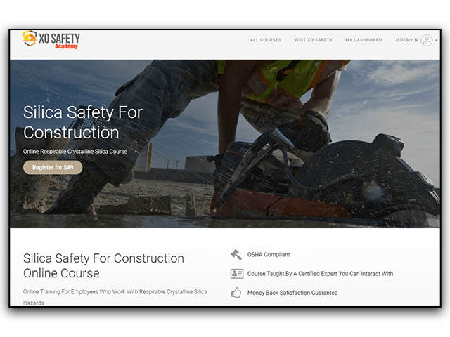 Online Silica Safety Training Registration