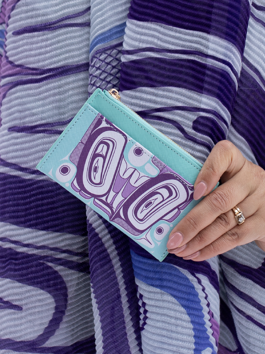 Butterfly Zippered Card Wallet by Morgan Asoyuf