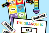 Weather Mini Seasonal Bulletin Board Set classroom decorations