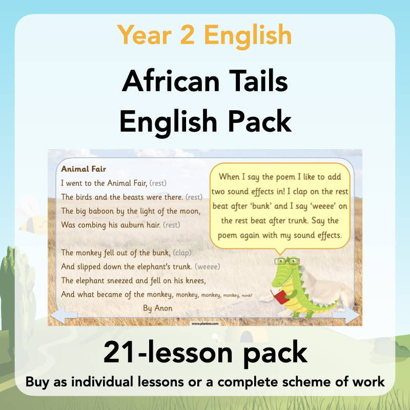 KS1 Reading Comprehension - African Tails