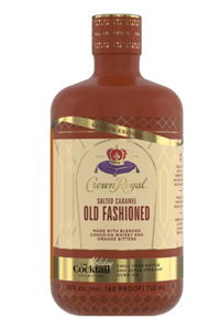 Crown Royal Salted Caramel Old Fashioned cocktail bottle.