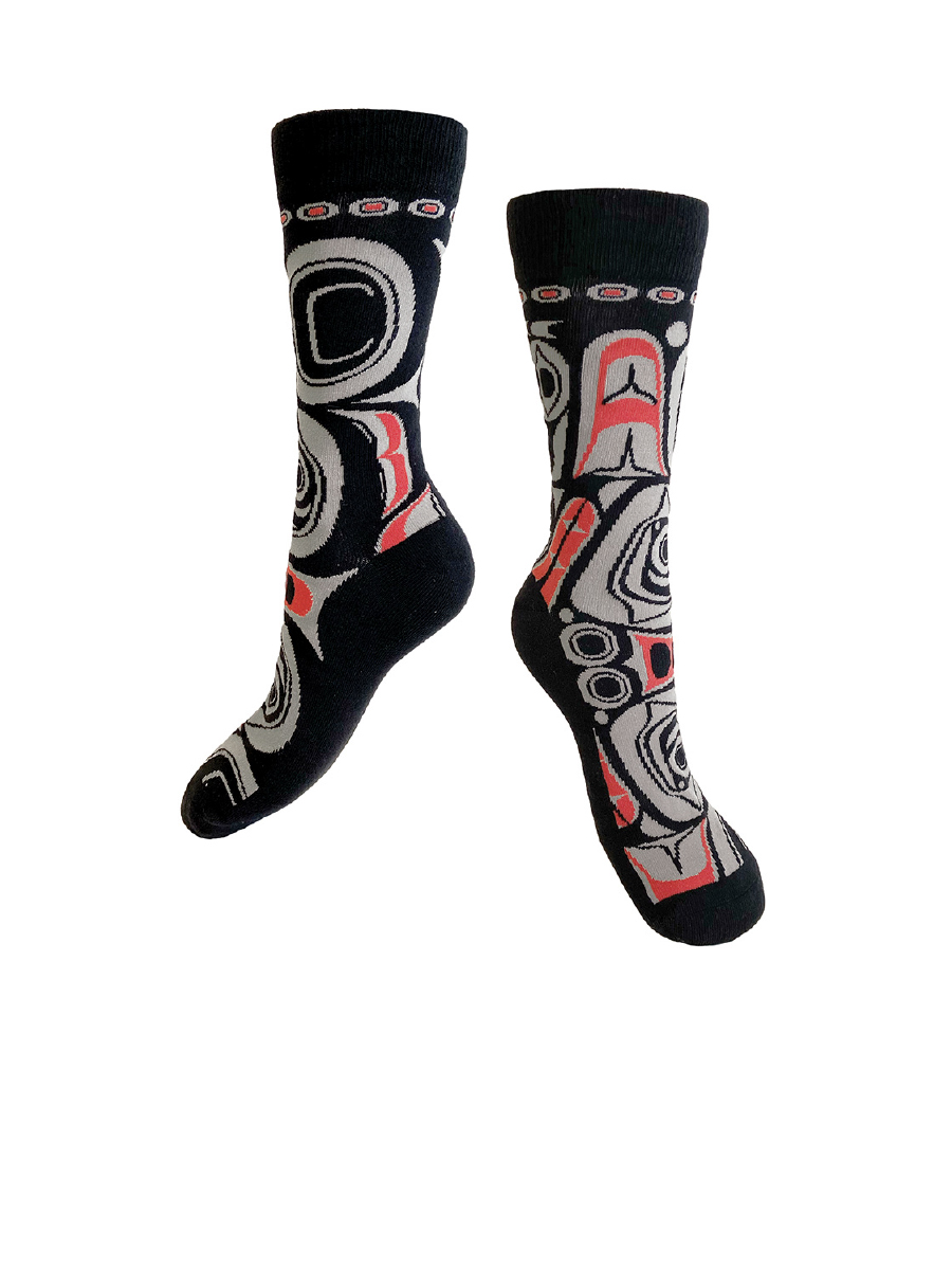 Matriarch Bear Art Socks by Morgan Asoyuf