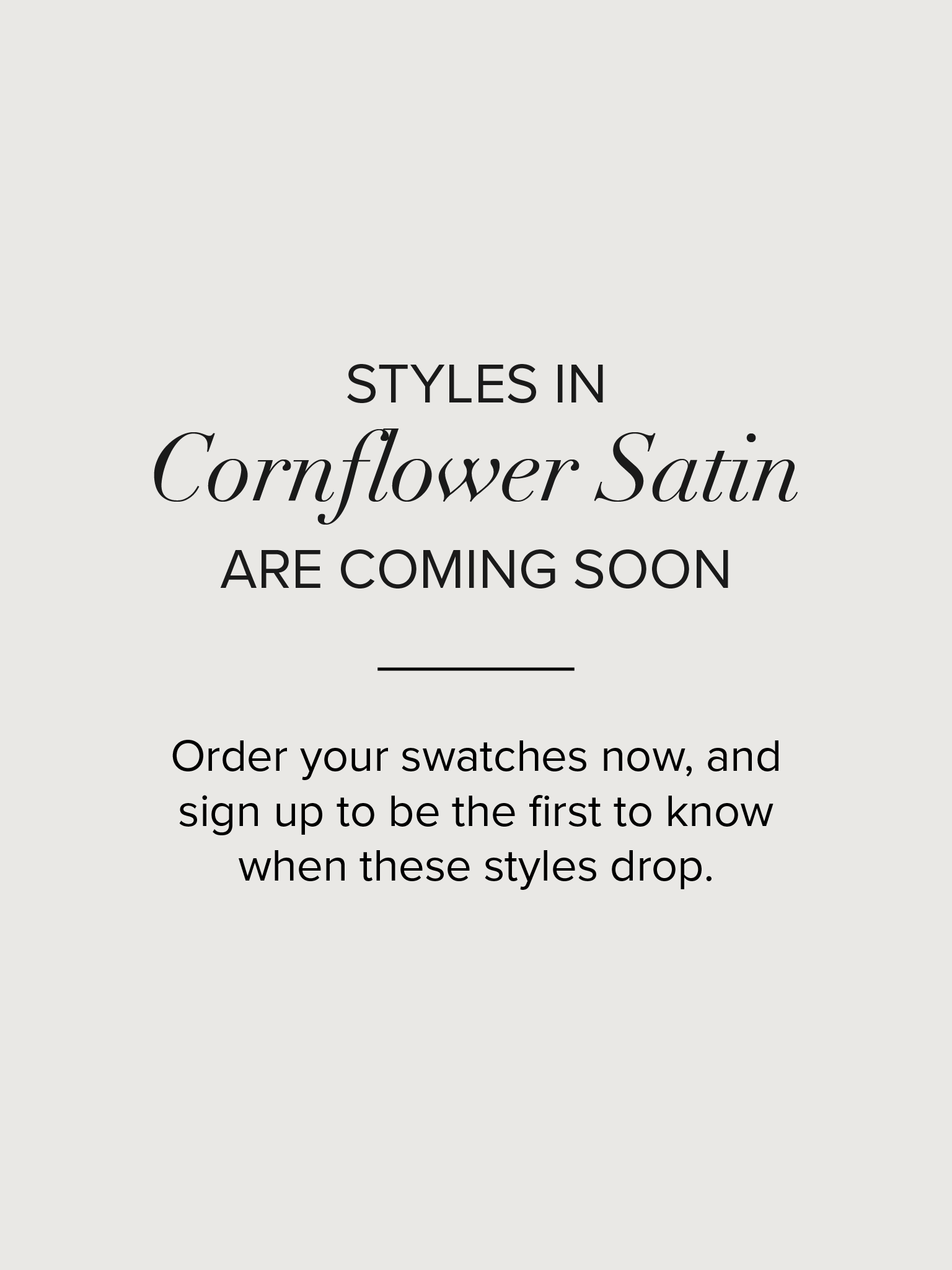 Satin fabric swatch in cornflower blue color, labeled Park & Fifth.