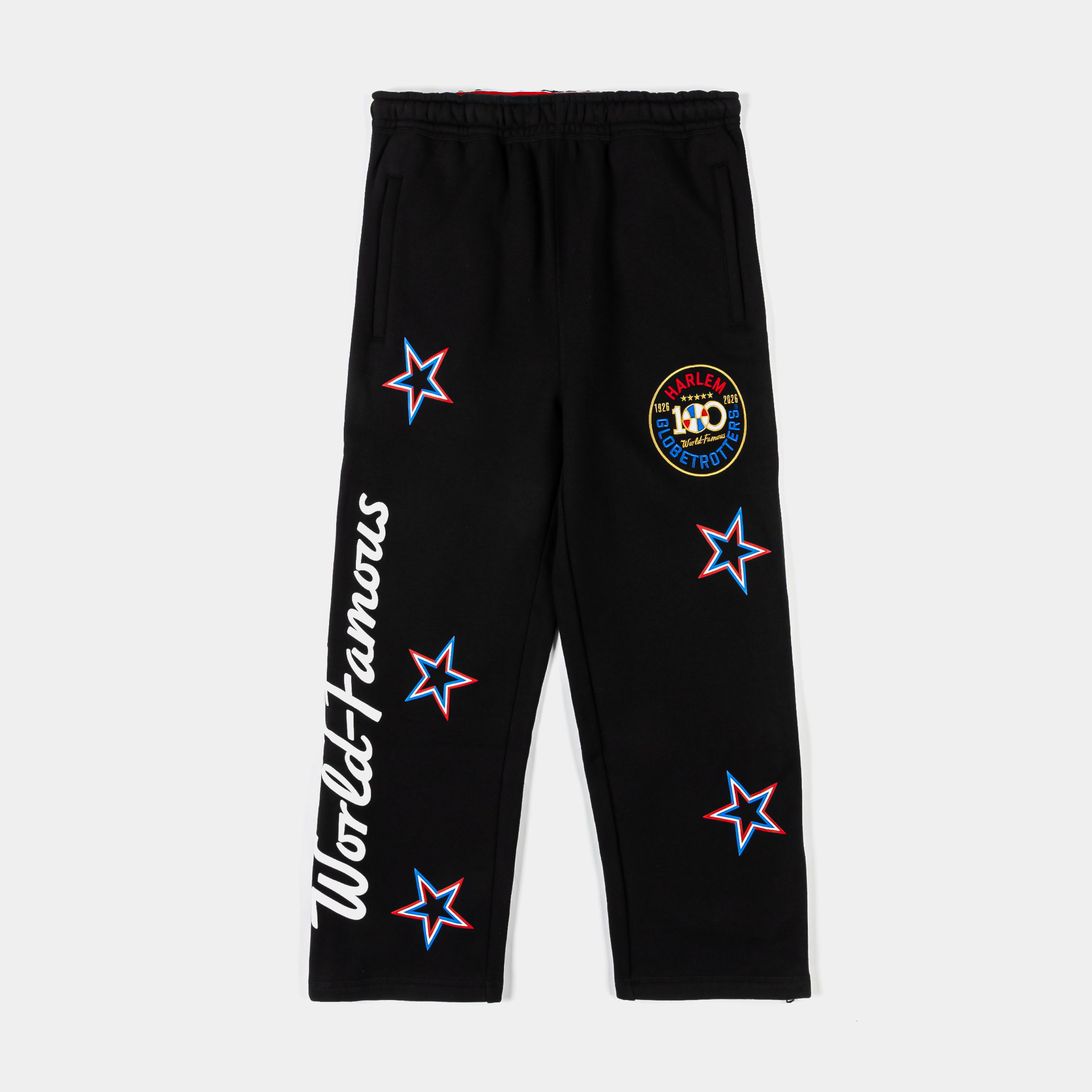Black pants with stars and 