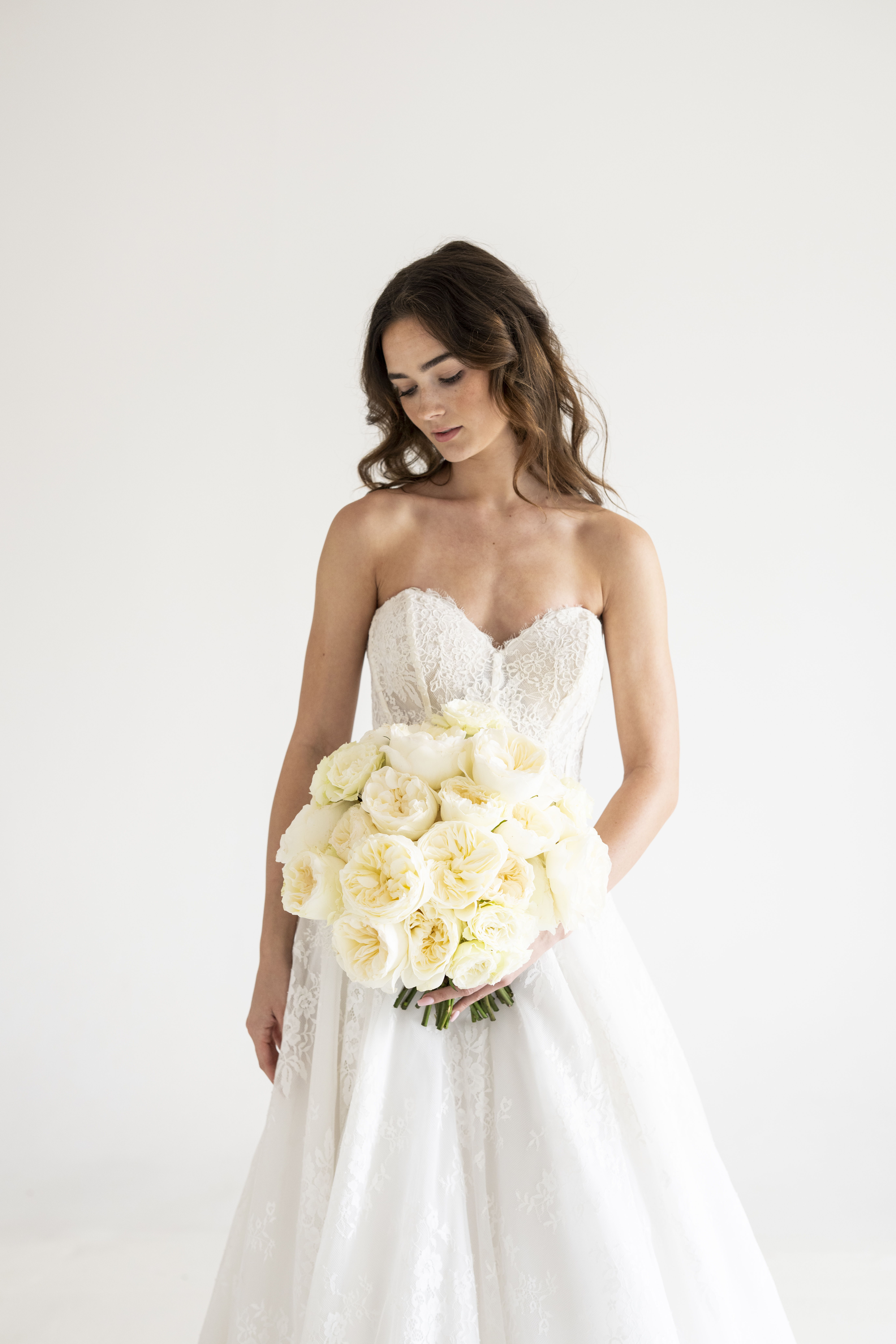 Ivory Garden Rose bridal bouquet