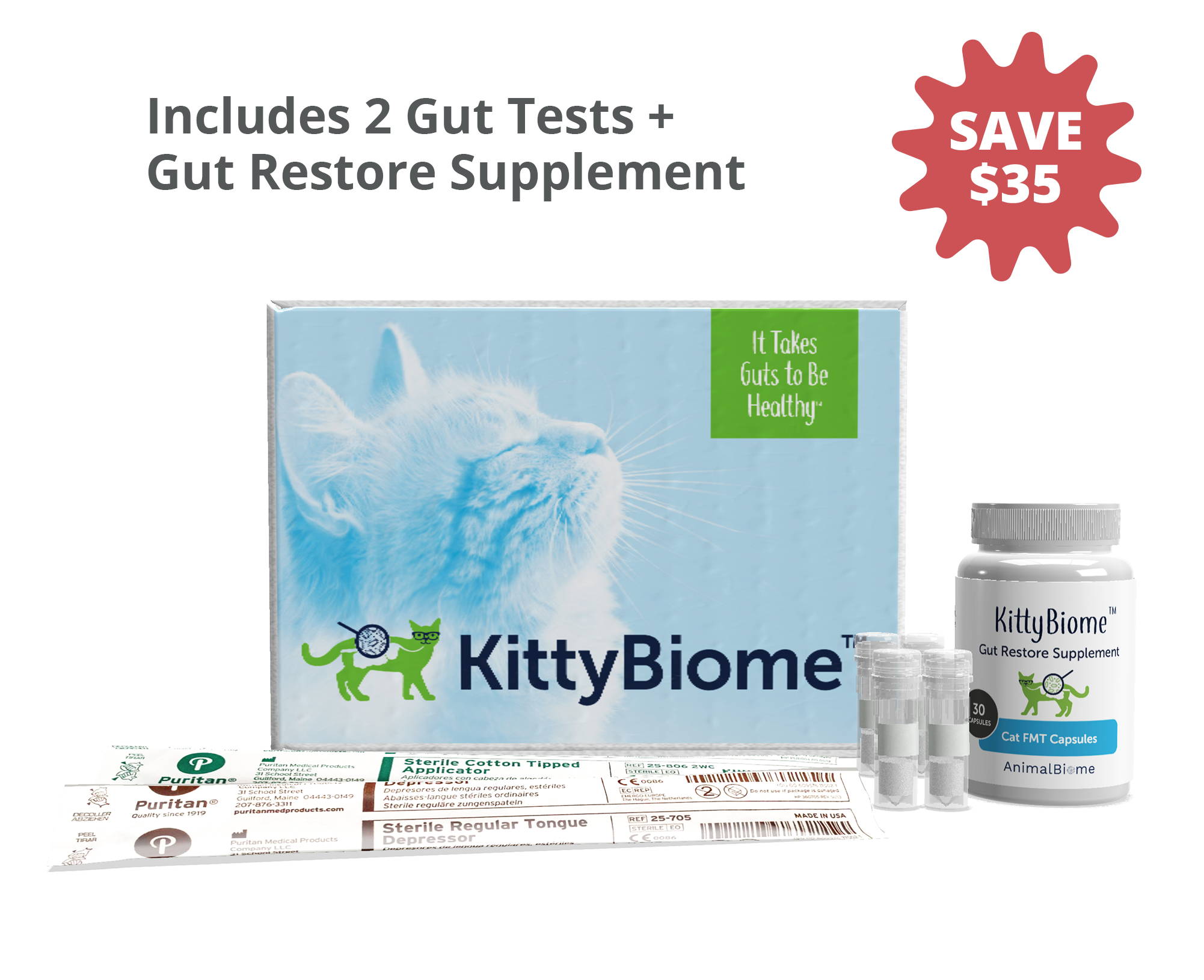 KittyBiome Gut Restore System for Cats