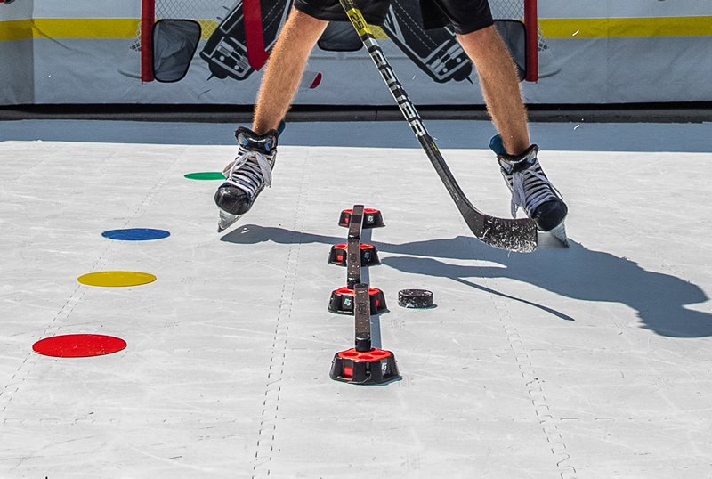 Synthetic Ice Revolution Tiles Hockey, Sniper S Edge Slick Hockey Floor Tiles 20 Pack