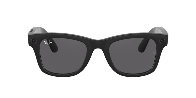 Ray Ban Stories - RW4002 Matte Black/Dark Grey Square Men Sunglasses - 50mm