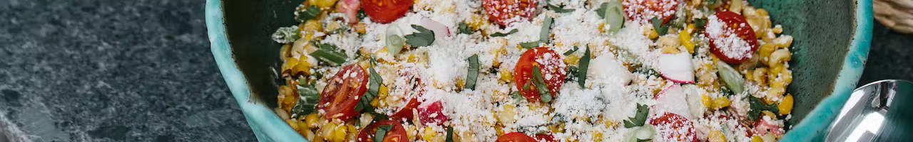 Charred Corn and Tomato Salad with Radishes and Cotija