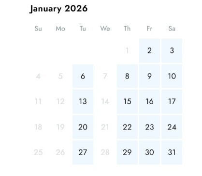 Calendars for December 2023 and January 2024.