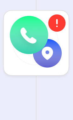 icon showing phone icon and map pin location icon together