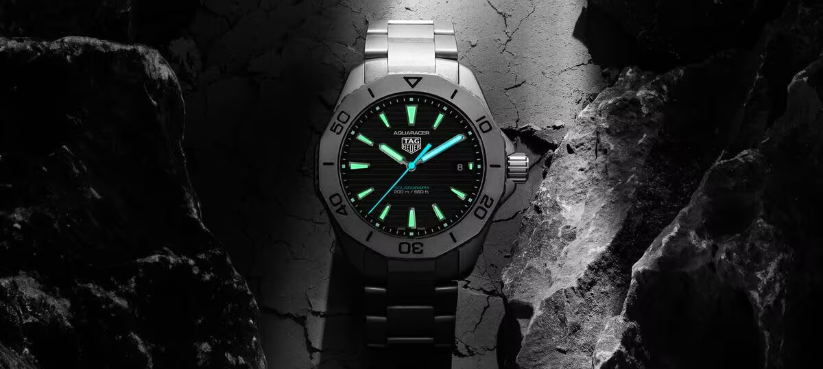 Tag Heuer Watch with Stone Background