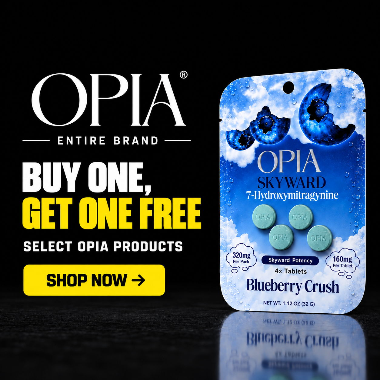 Opia branded product promotion with 