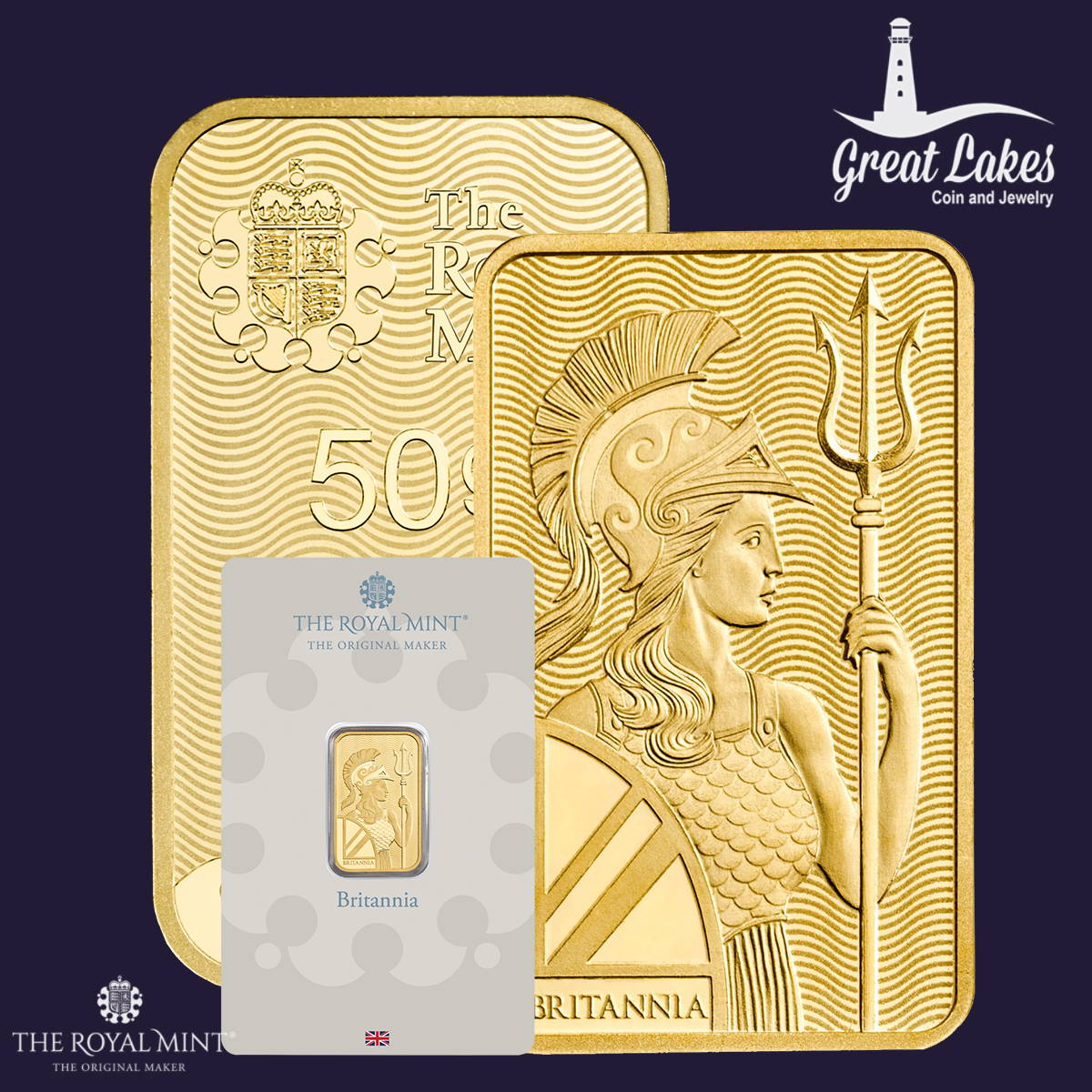 The Royal Mint Britannia Gold Bars