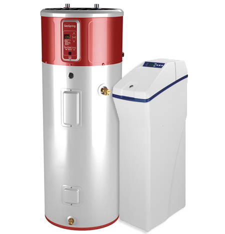 hot water heater and water softener