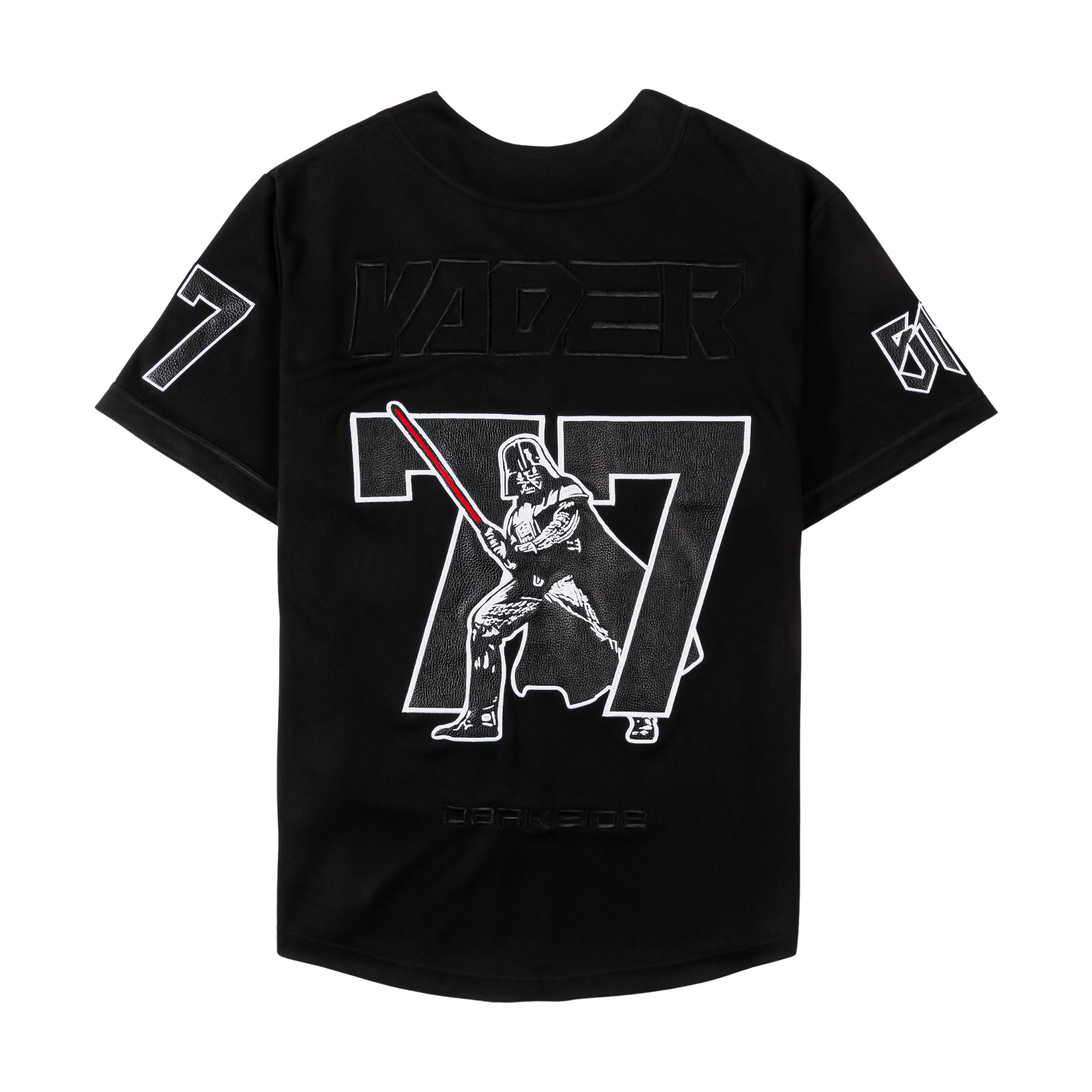 Black baseball jersey with 