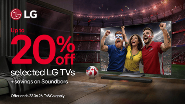LG promotion for 20% off selected TVs