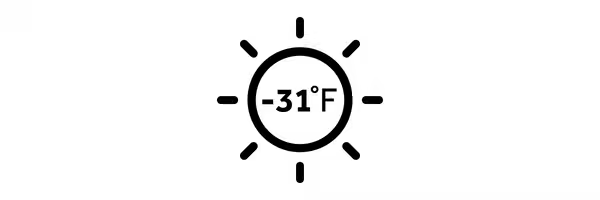 -31 Degrees F Heating icon