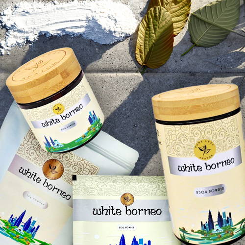Pure Leaf Kratom Powder White Borneo Various Sizes