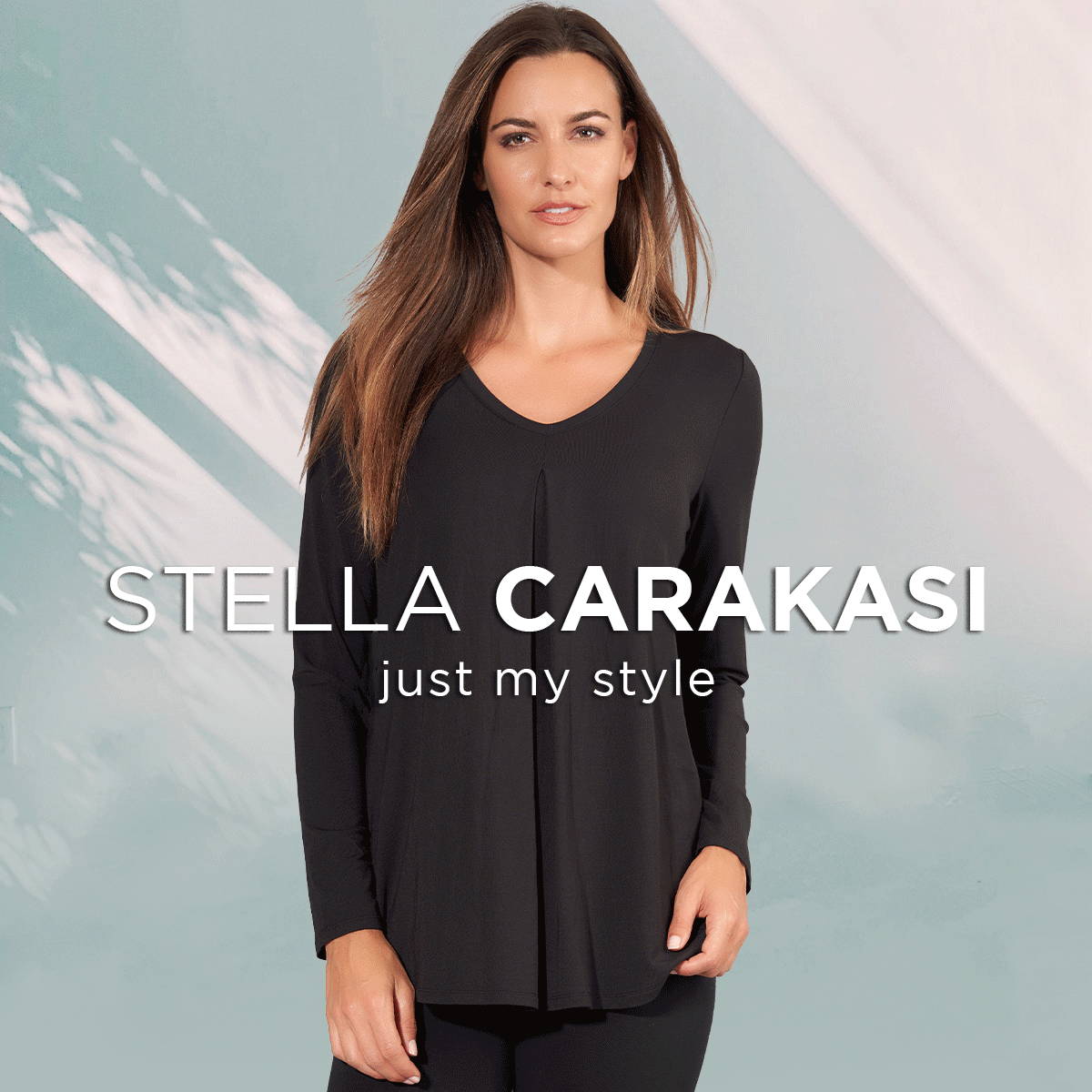 Stella Carakasi Just My Style Top Black Text