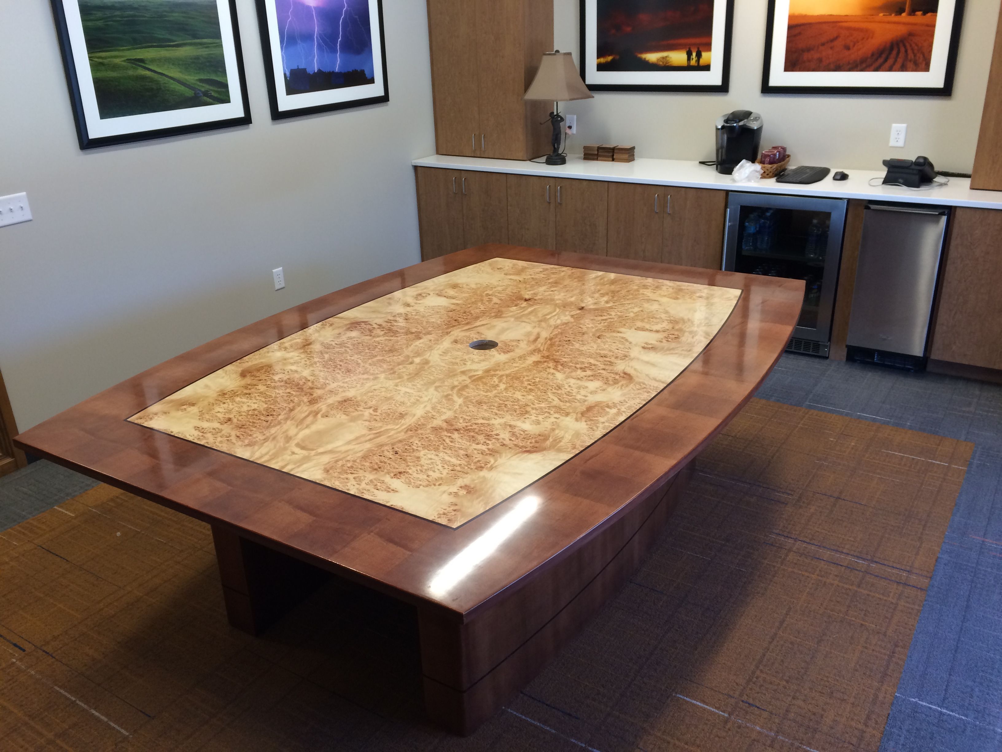 Mappa Burl Veneer Table