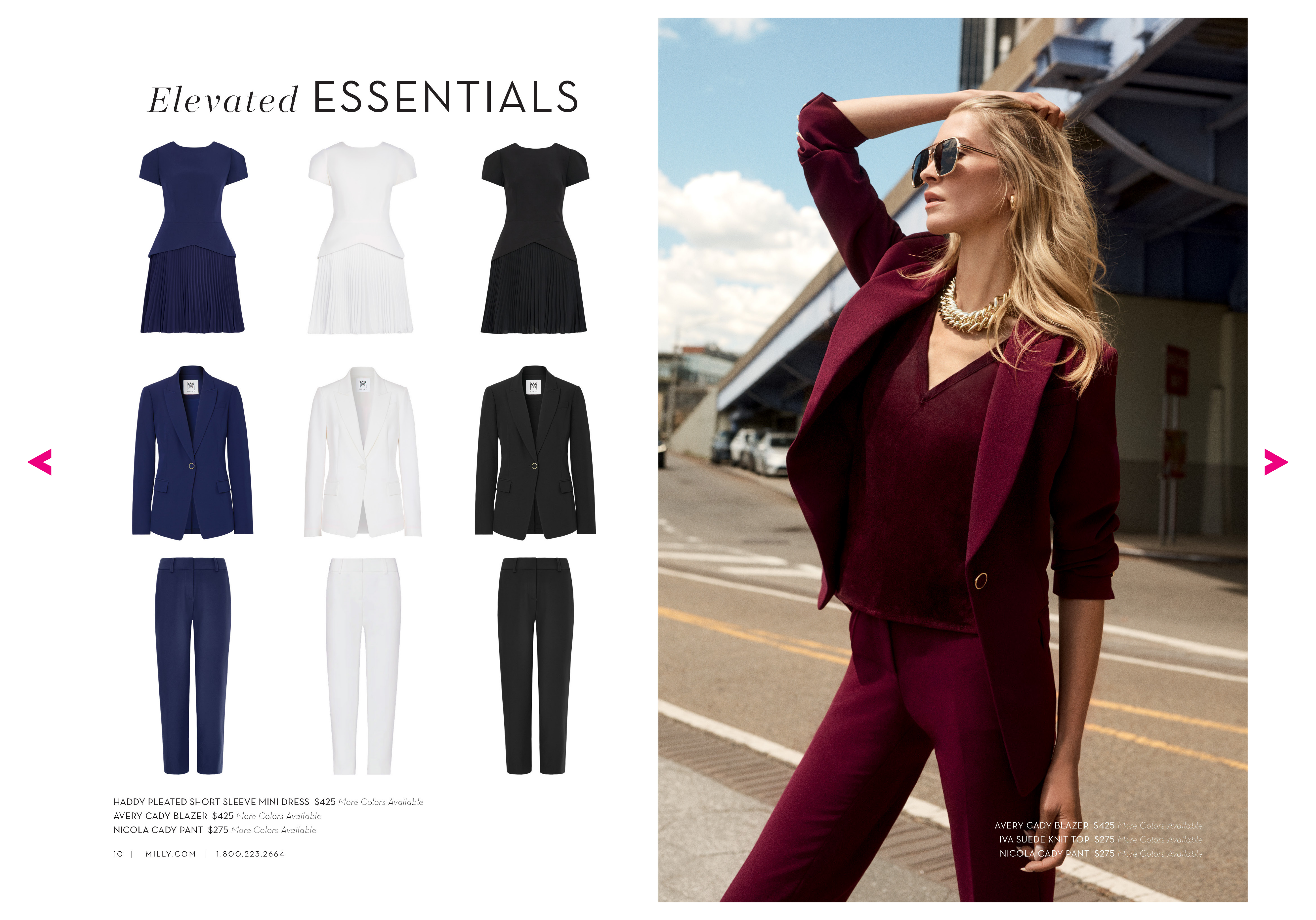 MILLY Fall 26 Catalog Page 6 - Elevated Essentials