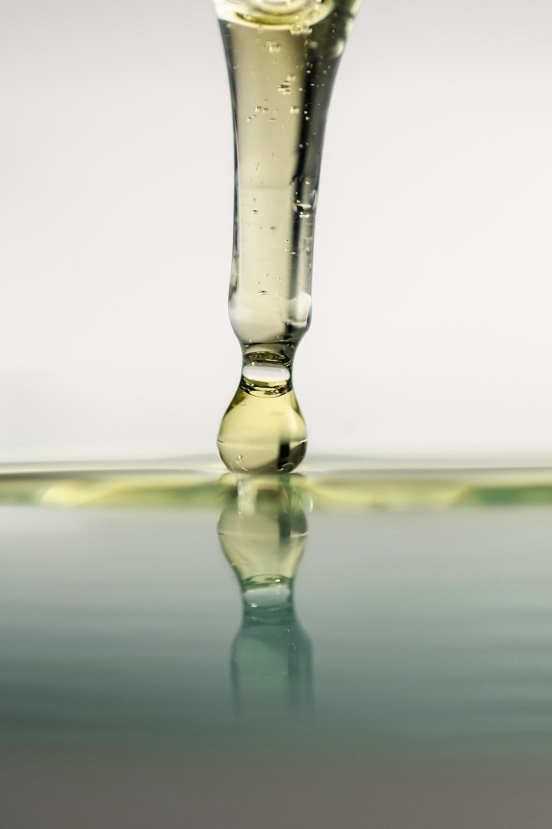 water drop in clear glass bottle