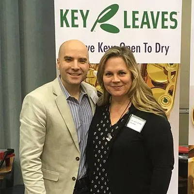 Key Leaves founder Rulon Brown with wife Kristen