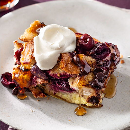 cherry chocolate french toast bake recipe