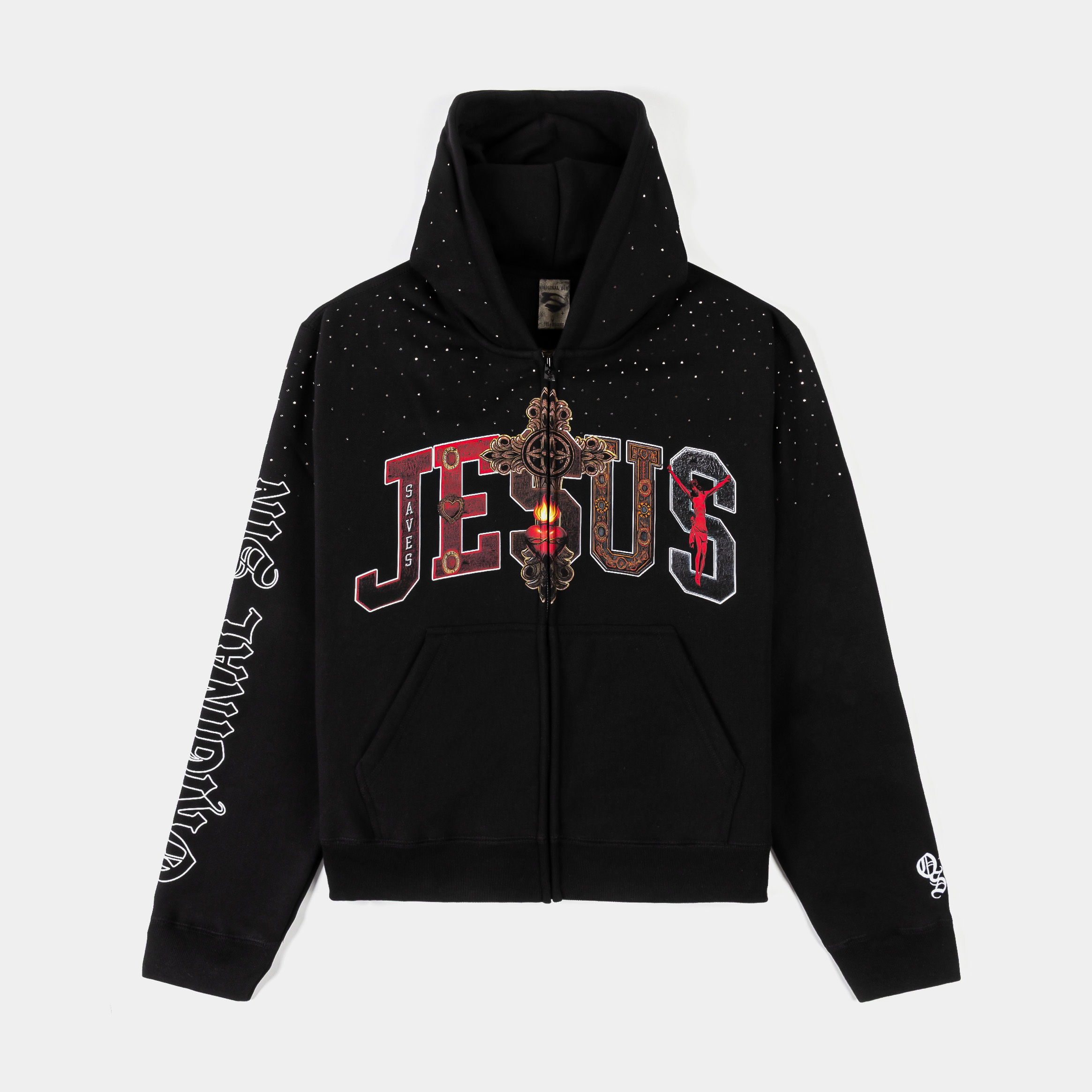 Black hoodie with 