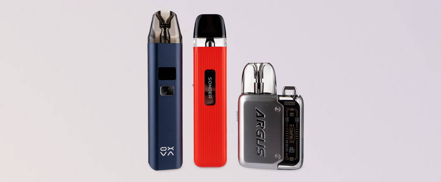 Image showing the different shapes of MTL vape devices.