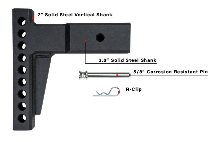 BulletProof Heavy Duty Weight Distribution Shank Parts Included