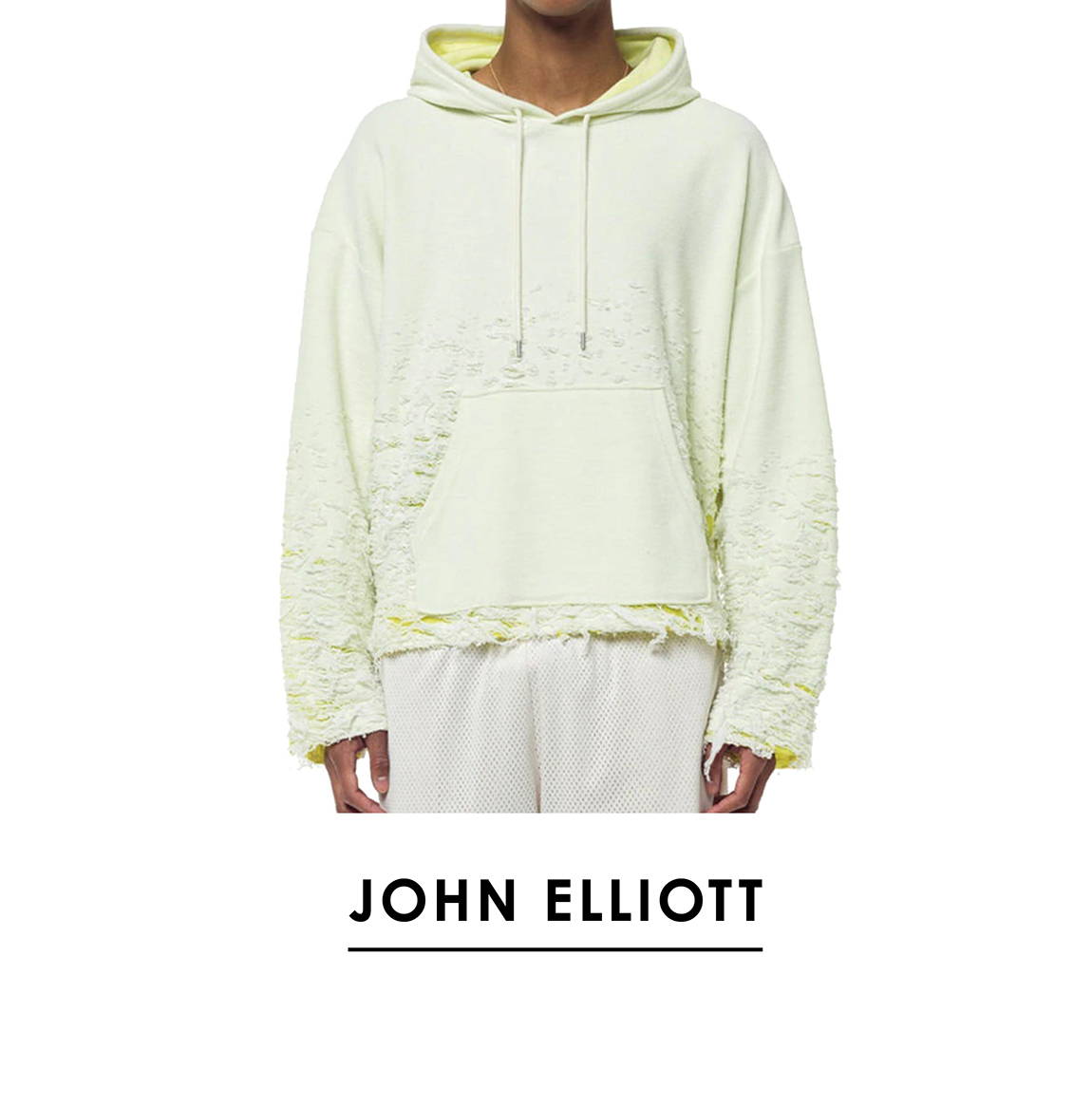 John Elliott | Reverse Burn-Out Hoodie