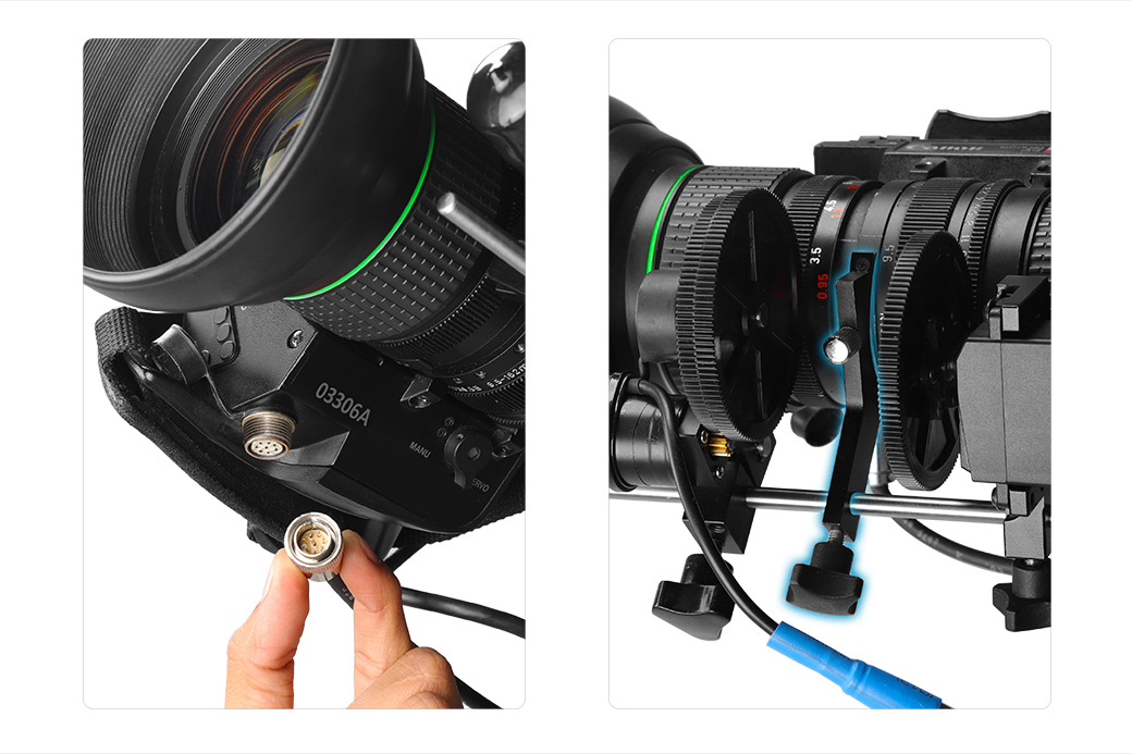 Proaim Boxer HD-2X Motorized Pan/Tilt Head for Camera Jib/Crane | Iris, Focus & Zoom Controls
