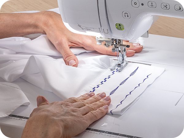 Brother Ceslete CX1 Sewing Machine Stitch Tapering