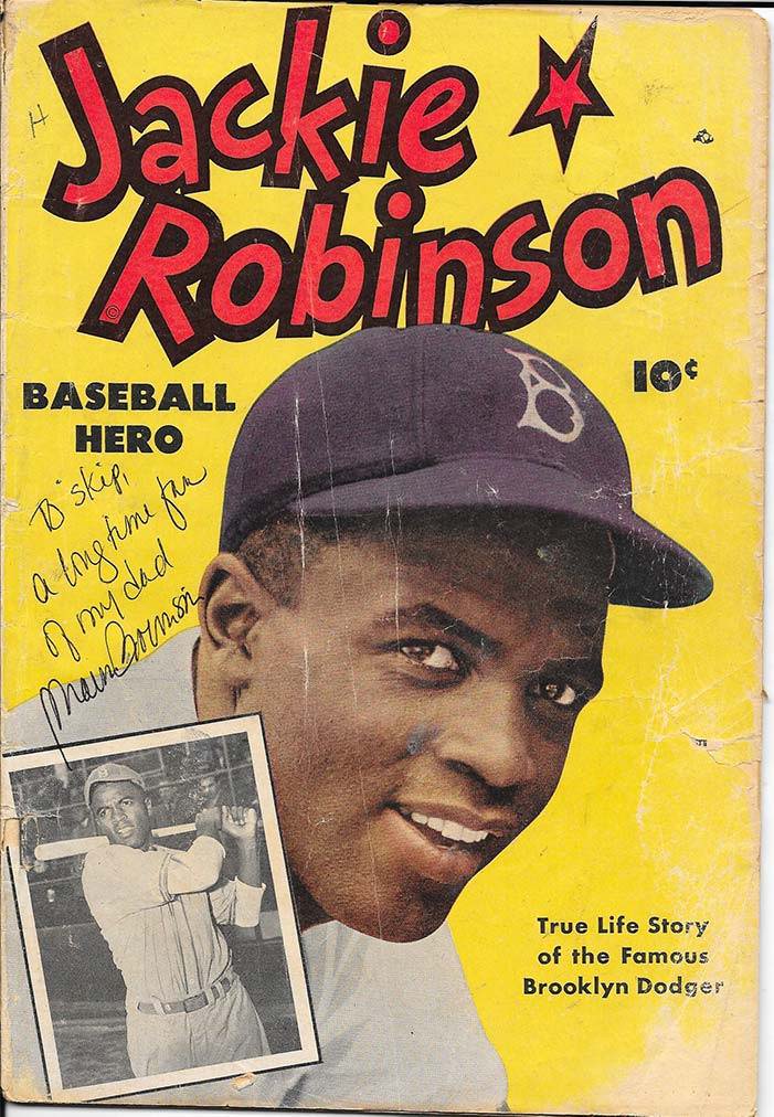 jackie robinson signed comic