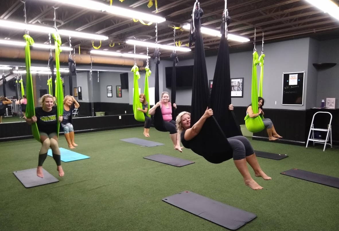 aerial yoga class