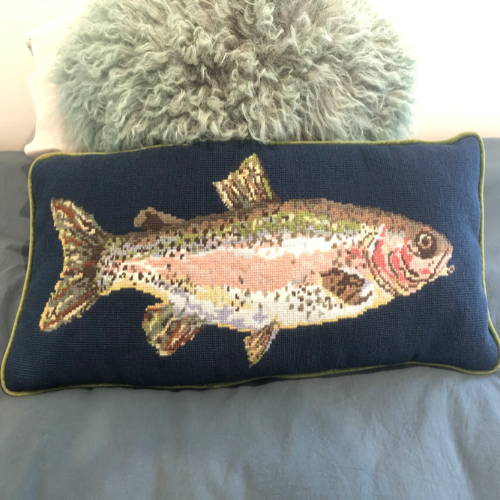 Fish Tapestry Pillow