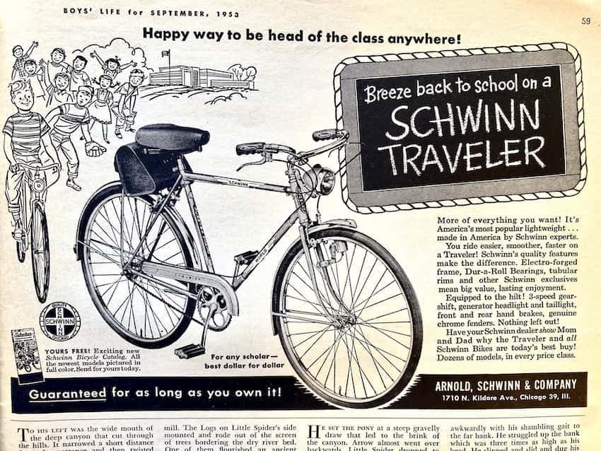 Schwinn Traveler ad | RetroSupply Co.
